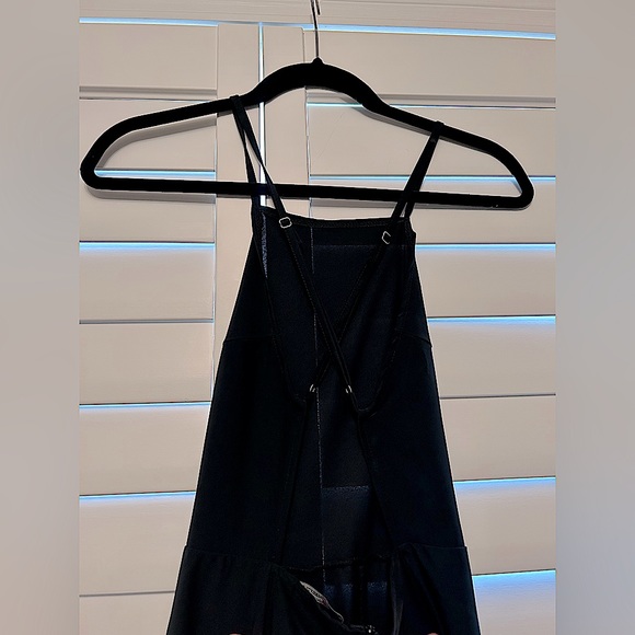 Brandy Melville Black Open Back Fit and Flare Mini Dress (OS) - Picture 3 of 3